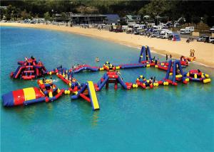Wholesale PVC Interactive Floating Water Playground , Kids Blow Up Water Park Customized Size from china suppliers