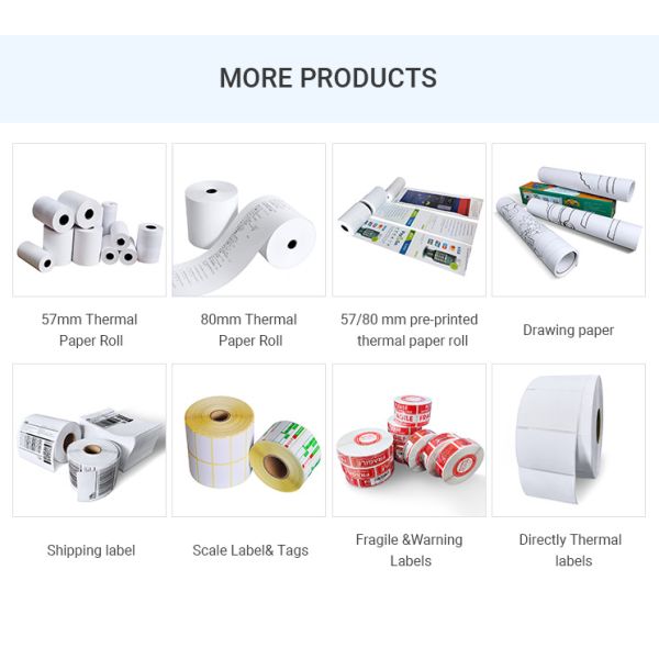 A4 label sheet with various label sizes