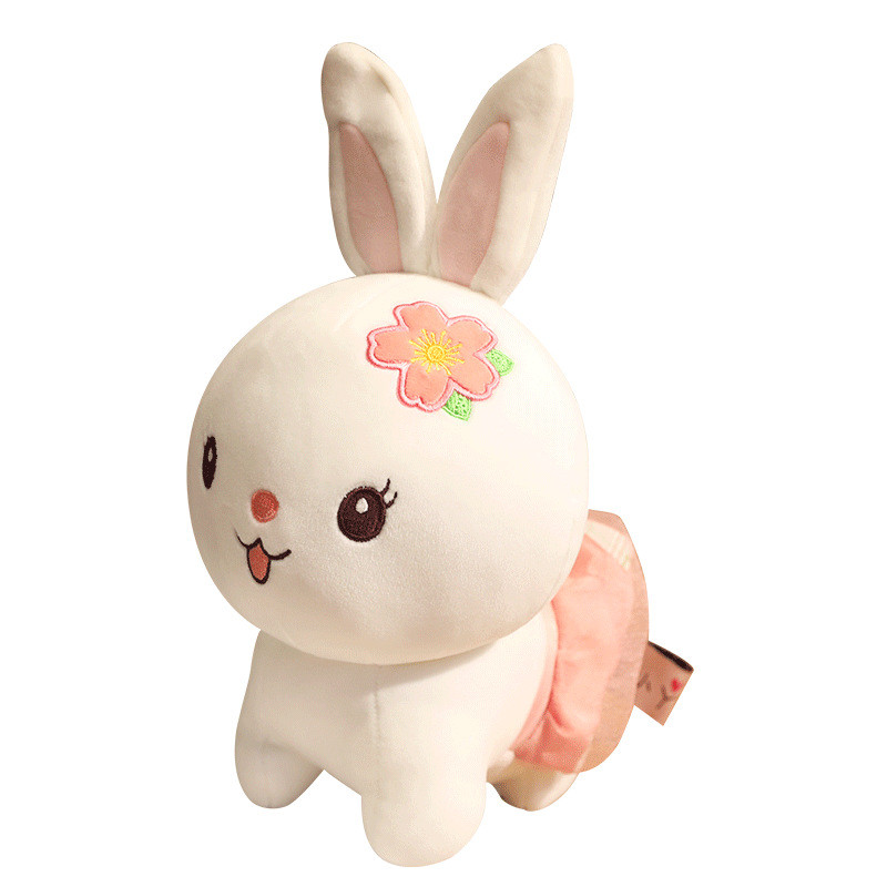 25cm Lovely Sitting Rabbit Plush Doll Toys OEM