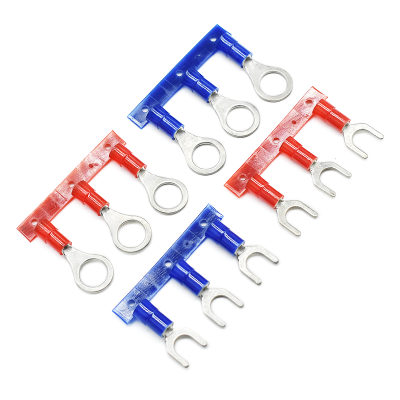 10 Awg Insulated Fork Terminal Wiring Crimp Terminal Spade Terminal Connector