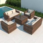 1.6M Outdoor Corner Sofa Set Sectional Sofa Garden Furniture