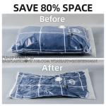 Clothing Vacuum Compression Bag With Hand Pump Space Saver Storage Pouch Travel