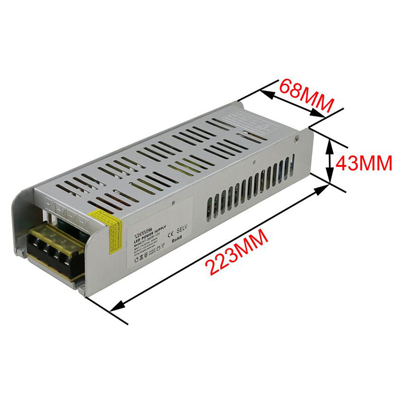 12v 350w smps power supply Slim power supply IP20 LED transformer Adapter for strip Light