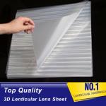 70 LPI 3D lenticular plastic sheets 0.9mm lenticular lamination film pet flip