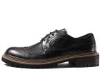 Spring / Autumn Men's Casual Shoes Round Toe Mens Black Leather Loafer Shoes