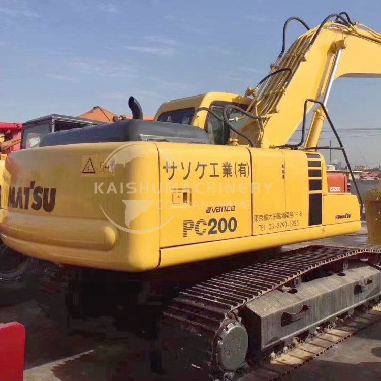 20 Ton Used Original Japan Komatsu PC200 Excavator with Machine Weight of 20000 KG
