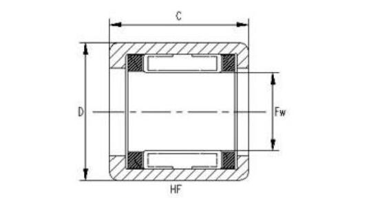 HF Series HF0812 One Way Needle Bearings
