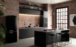 Industrial Style Modern Minimalist Kitchen Cabinets Design Customized Black