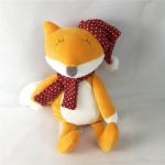 Orange Santa Stuffed Animal Stuffed Christmas Fox Huggable Baby Fox Toys