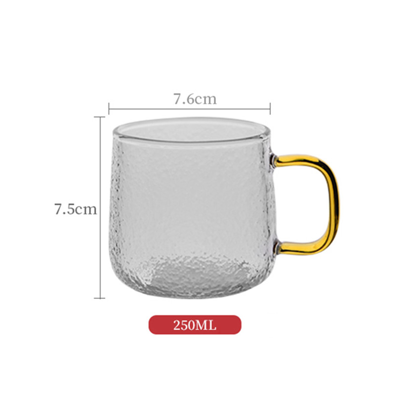 Eco Friendly Speckled Striped 250ml Personalized Glass Cup