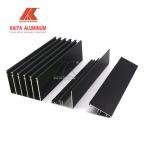 Alloy Sliding Door Profile Aluminium Window Extrusions Black Powder Coating