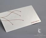 Credit Logo Printing Metal Mirror Business Card Etch Engrave Crafted Rectangle