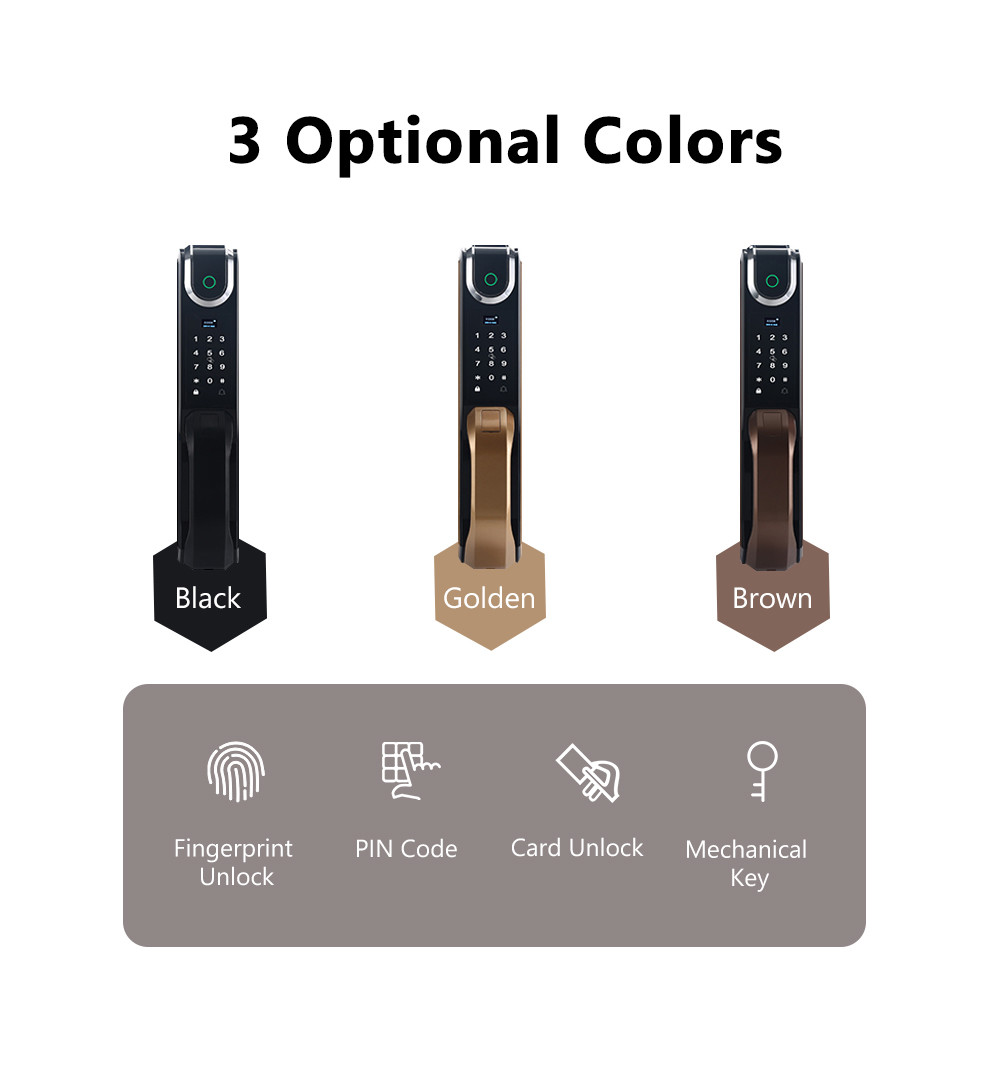 MF1 Card Zinc Alloy Automatic Electronic Door Locks For Residential , Apartment