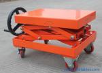1190mm Height Ball Screw Scissor Lift Table Truck Without Hydraulic Pump Mobile