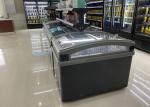 2115MM Minus 24 Horizontal Curved Lid Refrigerator For Supermarket Display