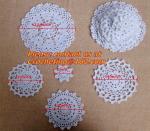 Crochet Tablecloth Colorful flower Placement, Doilies Cup Mat Pad, Crochet