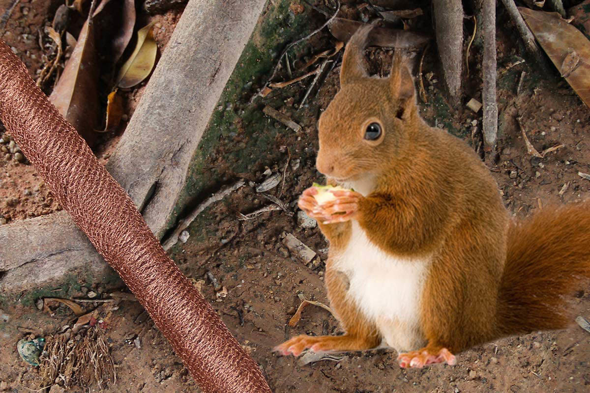 98% Copper Mesh Rats Rustproof / Antimicrobial Rodent Barrier