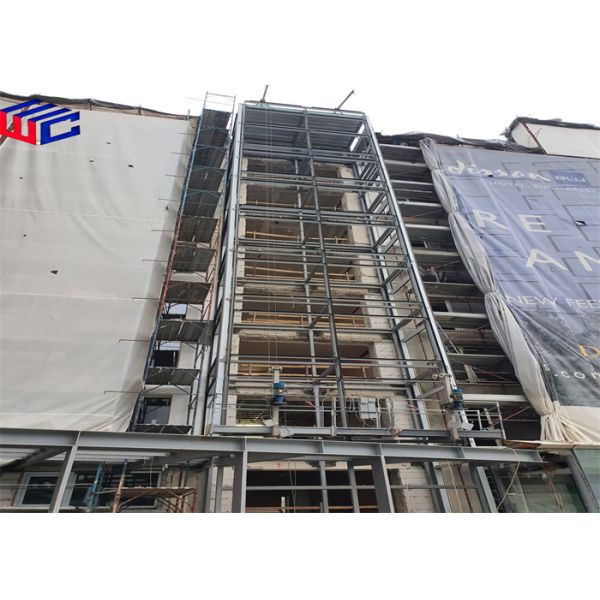 Outdoor Structural Pipe Rack Steel Frame Structure Robust Construction