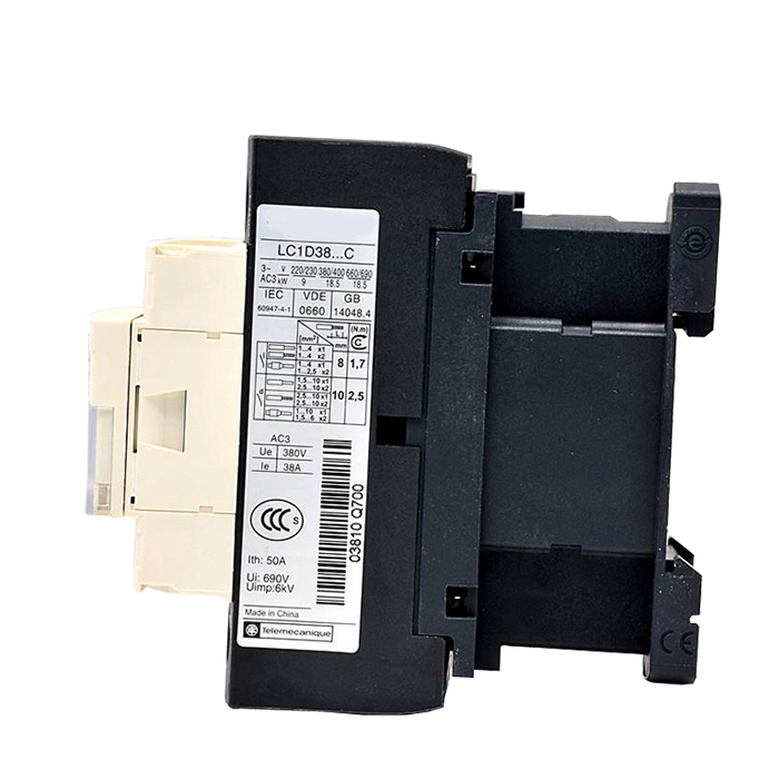 LC1-D38 220v 3P+NO 38A China contactor 220v single phase telemechanic magnetic contactor