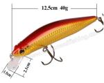 Hard plastic lure 12.5cm 40g long cast sinking Minnow Bass fishing lure