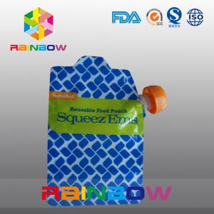 Wholesale Eco friendly Food liquid spout bags / packaging with spout tube and spoon from china suppliers