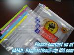 slider zipper bag with white printing for food storage, Shopping / Food / Snacks
