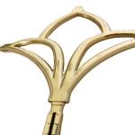 Contemporary UV Proof Gold UPVC Georgian Bar Windows Decorative Flowers