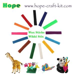 Wholesale Flexible Magic Wax Sticks Wax Wire Wikki Stix Doodle Sticks for Kids DIY Art Craft Material STEM InnovationOEM ODM from china suppliers