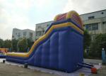 0.55mm PVC Tarpaulin Colorful Large Inflatable Dry Slide For Kids / Blow Up