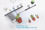 slider zipper pvc pouch clear vinyl pvc Zip lockkk bag, water proof cosmetic