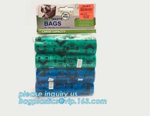 Wholesale Disposable Dog Excrement Pop Shit Pet Trash Garbage Waste Disposal Dog Poop Bag, 100% biodegradable colorful pet waste b from china suppliers