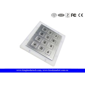 Wholesale Waterproof Metal Number Keypad 12 flush Keys Rear Panel Mount from china suppliers