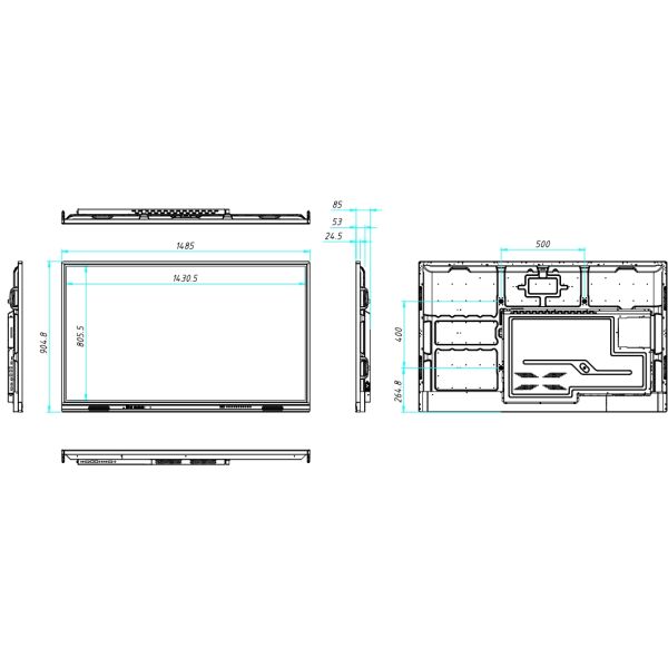 LCD Smart Board Android 14 15 EDLA Google Certified 65 75 86 Inch Wifi Whiteboard Software Teaching Tools Meeting App For Business Class Presentations