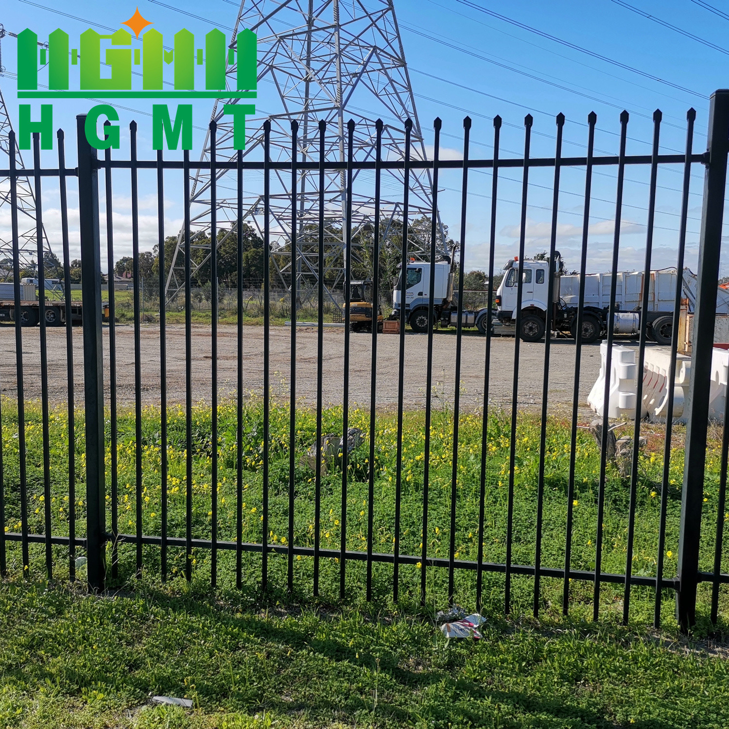 Farm Customized Galvanized Tubular Metal Fence Security