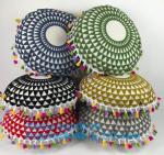 Ethnic Reusable Eco Bags Indian Mandala Style Meditation Pillow Embroidered