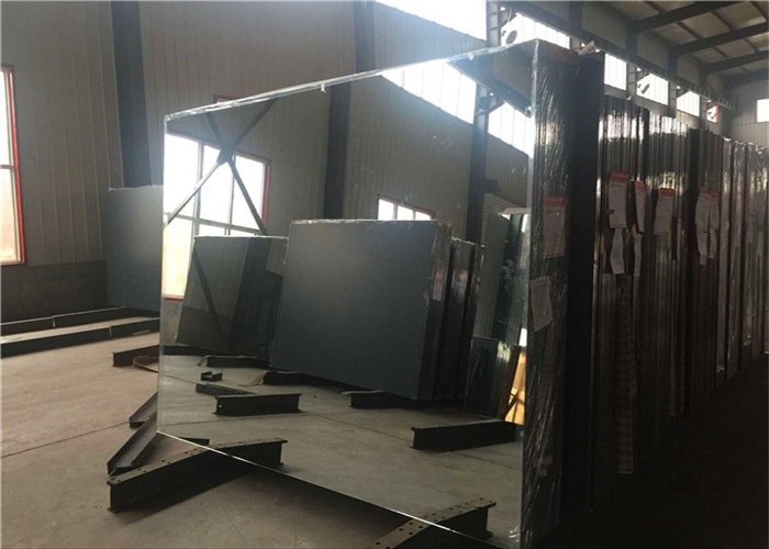 Big Size Aluminum Mirror Glass Sheets 3mm 4mm 5mm 6mm Thickness With Flat Edge