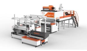 Wholesale 3 layers co-extrusion plastic stretch film extruder machine from china suppliers