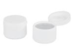 PP flip top cap cream jar 100g with Magnet scoop uses aluminum foil gasket for