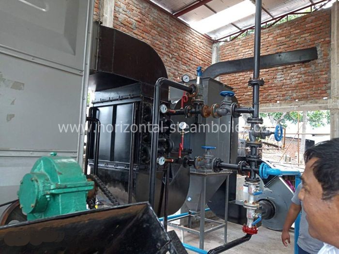 SGS CE Approved Biomass Wood Fired Boiler / Industrial Steam Boiler Chain Grate DZL 2 Ton Water tube