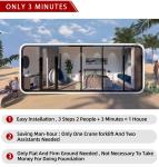 Online Technical Support 20ft Light Steel Apple Cabin Mobile Coffee Shop Prefab