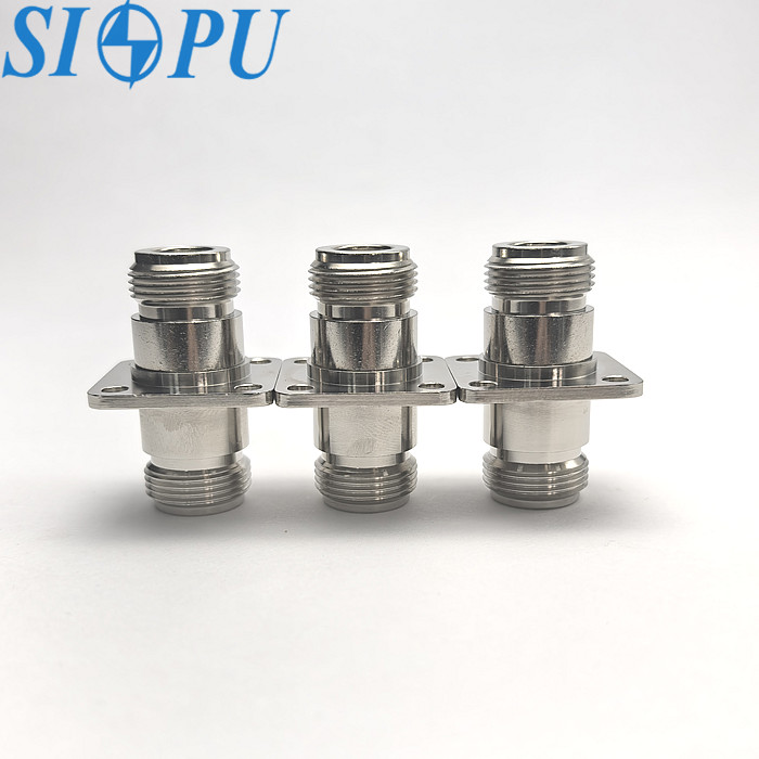 N Female to N Female RF Coax Adapter – Flange Mounted