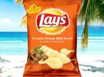 Lay's Brazil BBQ Pork Rib Flavor Chips - Bulk Case of 40 Packs (90g Each) for