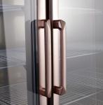 Stainless Steel 304/201 Kitchen Upright Fridge with Commercial Glass Display
