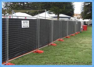 Wholesale Hot Dipped Galvanized Temporary Mesh Fencing , Heavy Duty Portable Fence Panels from china suppliers