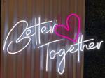 Hot beautiful romantic name custom led neon light sign for wedding decoration
