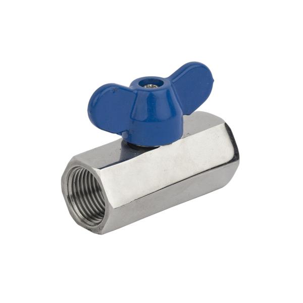 Full Bore Valve Stainless Steel Mini Ball Valve with Internal Thread Butterfly