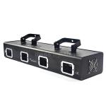 Small Power 4 Lens Four Head RGBY Multi Color Beam DJ KTV Laser Light Projector