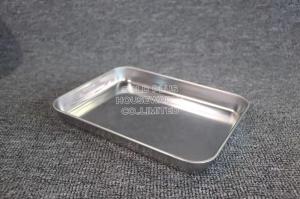 Wholesale Hotel stackable stainless steel food serving trays silver color baking sheet metal steel serving plate from china suppliers