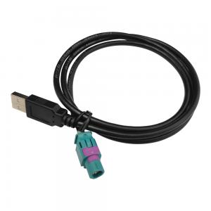 Wholesale Z Code To FAKRA USB Cable 4 Pins Brass Contact Multipurpose High Speed from china suppliers