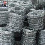 Double Twisted Hot Dipped Galvanized Steel Barbed Iron Wire Fence For Farm